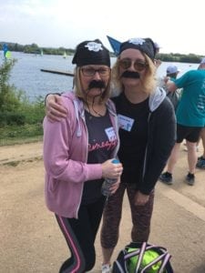 Mel Brooks and Julie Foy Dressed in Pirate Costumes for the Kier Group Dragon Boat Races